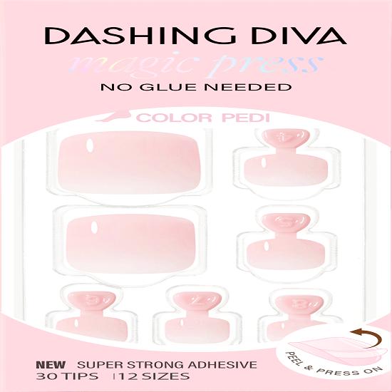 

DASHING DIVA Magic Press Color Nail/Pedi 19 types Pedi Sugar Pink
