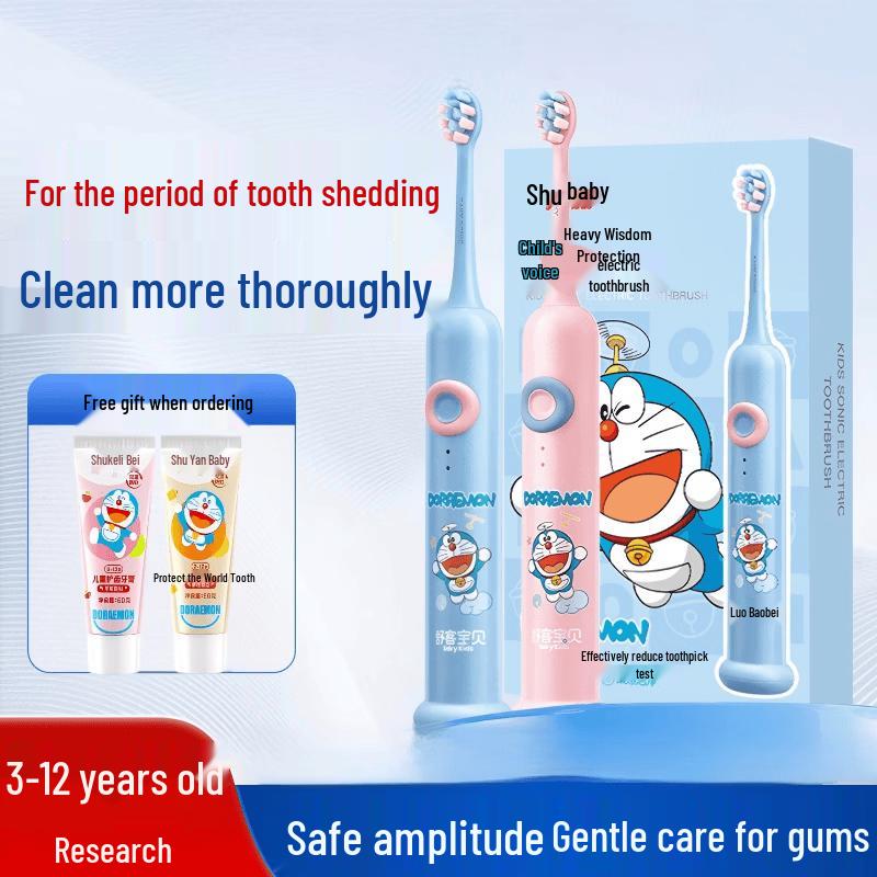 Shuke Baby Kids 3-12 Sonic Electric Toothbrush Set