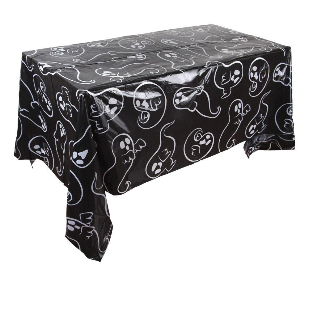 Pumpkin Ghost Bat Spider Snowman Dining Table Cover Disposable Tablecloth  Festival Party