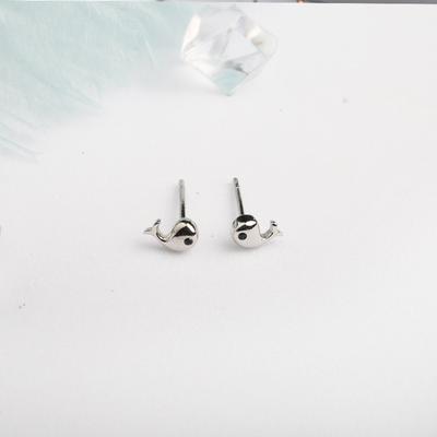 Delphin-Ohrringe für Frauen, klein und exquisit, Ins-Nischen-Design, Ohrringe, schlicht, koreanischer Stil, neuer Stil