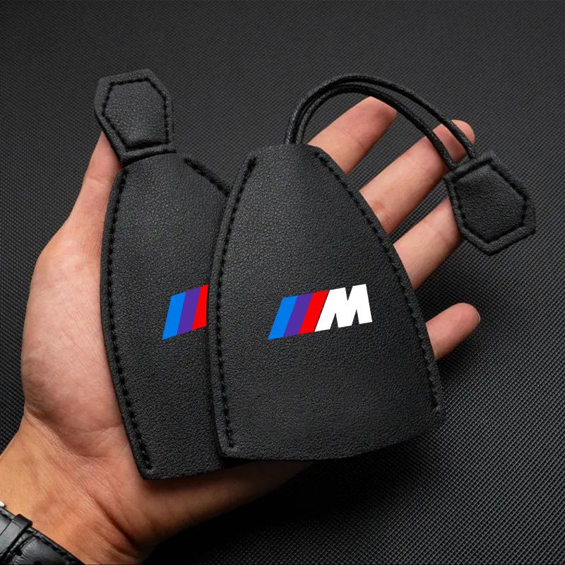 1Pcs M LOGO Car Key Protection Shell Bag Car Key Case Cover Car Keychain For BMW X6 X1 X2 X3 X4 X5 X7 E46 E39 E90 E36 E60 E34 E30 F30 E71 F10 F10