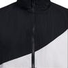 Under Armour Legacy Crinkle Jacket With Loose Lapel And Zipper Women Jacket Black White 1382762-001