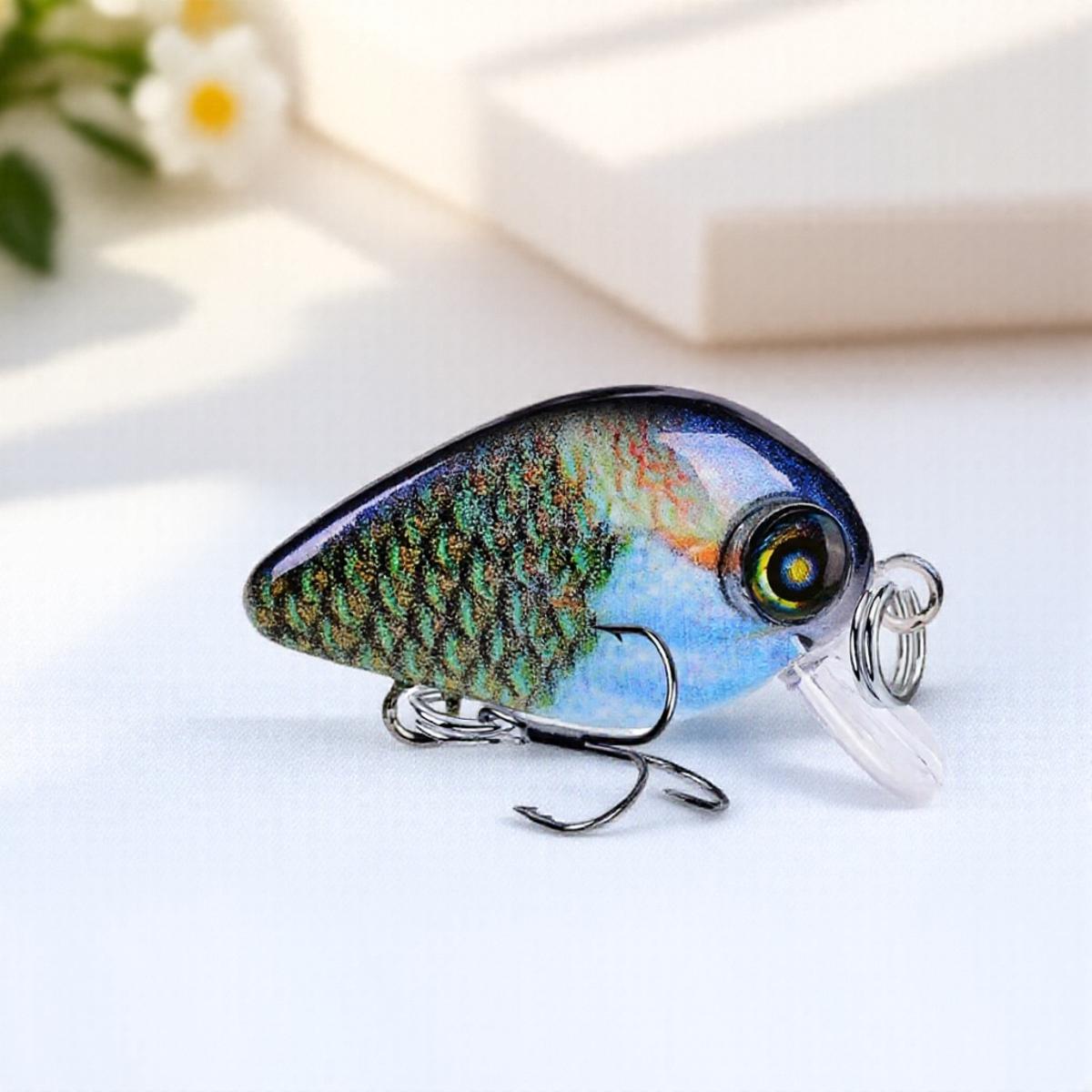 Crankbait Swim Fishing Lure Artificial Hard Bait Wobble Mini Crankbait