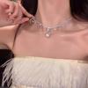 Love Heart Rivet Punk Choker Necklace - Y2K Subculture Clavicle Chain