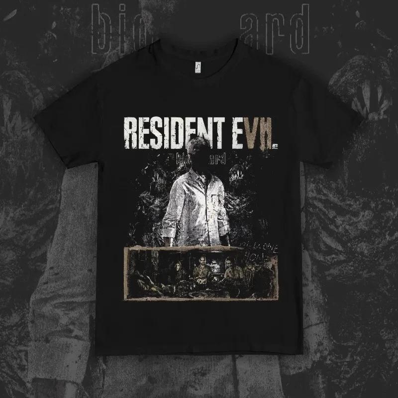 Resident Evil 7 T-Shirt Graphic Print Unisex Video Game Cotton T-Shirt 3XL