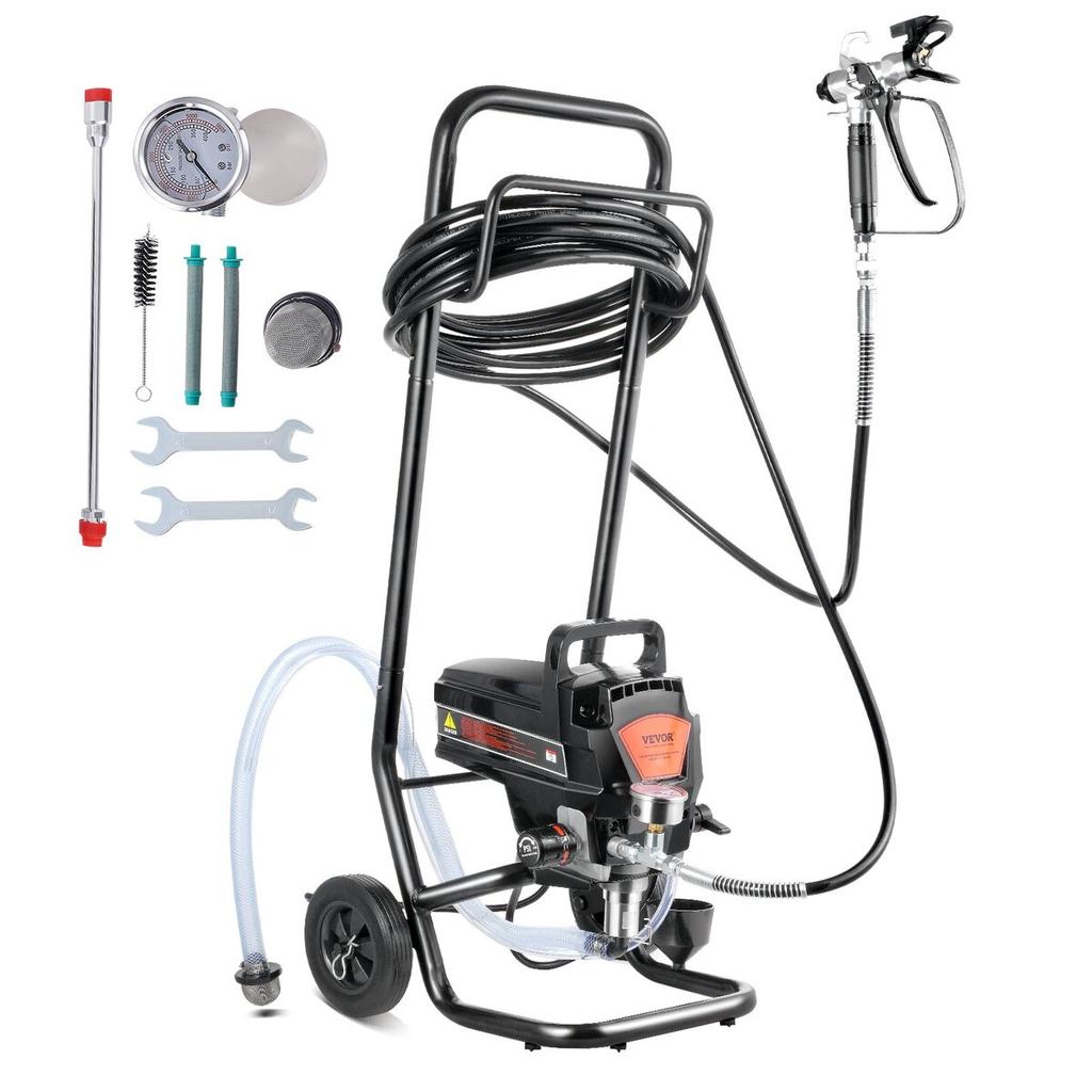 Stand Airless Paint Sprayer, 950W 3000PSI High Efficiency Electric Airless Sprayer With Cart, Fine And Even Painting Effect, Paint Sprayers for Home