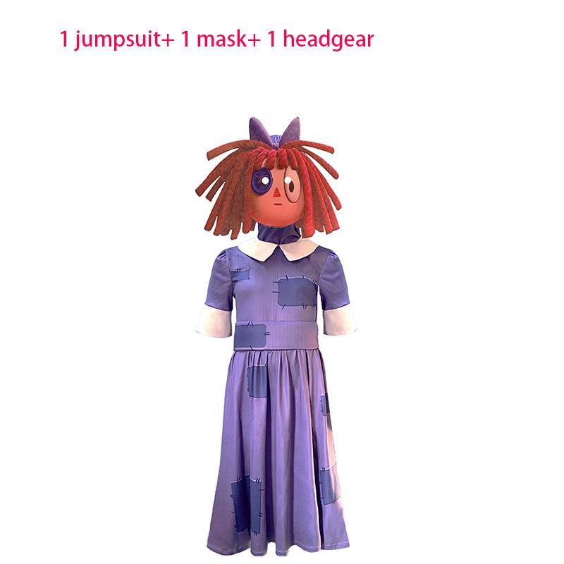 

Amazing Digital The Circus Anime Costume Soft Milk Silk Fabric Unisex Cosplay Ragatha,170cm/66.93in