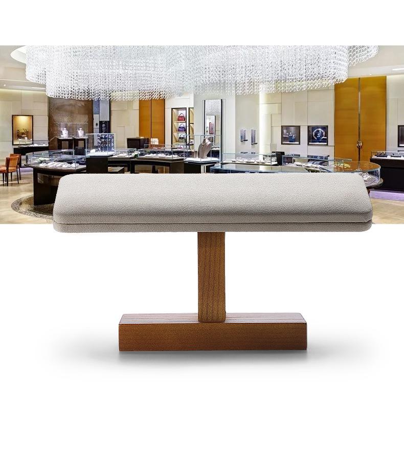 Suport tip T din lemn masiv pentru brățări, bangle-uri și ceasuri - Raft pentru depozitare și expunere bijuterii