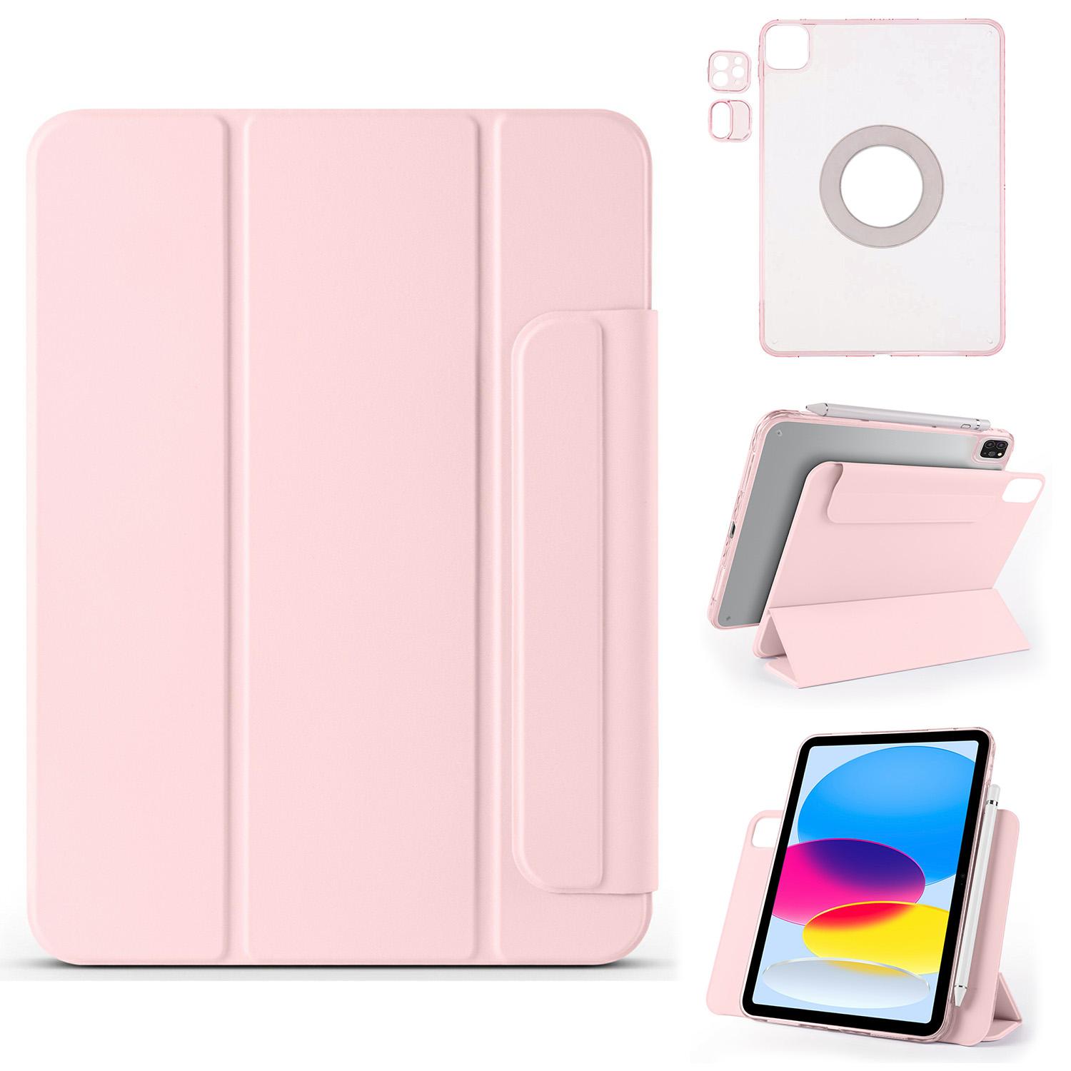 

Leather Case For iPad Air 11 (2025)/(2024)/Air (2022)/(2020)/Pro 11 (2022)/(2020)/(2018) Folding Stand Magnetic Tablet Cover Pink