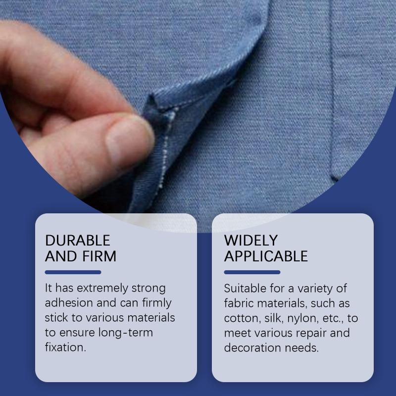 

Jakehoe Fabric Adhesive, Multi-Functional Fabric Adhesive Clothing Pattern Adhesive Soft Adhesive one size