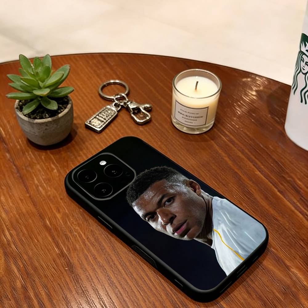 Kylian Mbappe Phone Case For iPhone 17, 16,15,14,13,12,11 Plus,Pro Max, Others Soft Silicone Black Cover