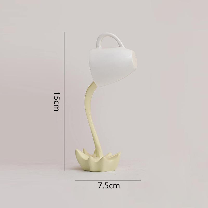Creative Floating Coffee Cup Ornaments Standing Mugs Resin Crafts Home Living Room Entrance Desktop Decoration Ornaments Gifts