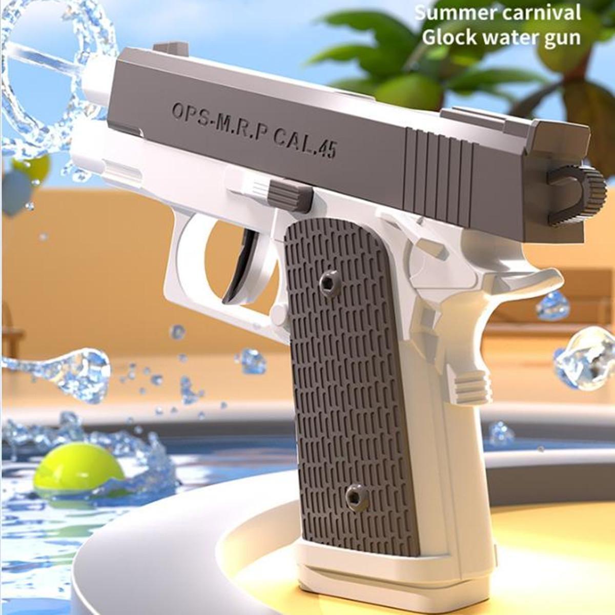 

1 упаковка водяных пистолетов, распылителей, водяного пистолета, водяного бластера для лета, стрельбы на большие расстояния, уличных игрушек, водяного бластера для детей и взрослых серый