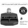 Aluminum Alloy Quick Release Plate Tripod Gimbal Base 1/4 3/8 Screw Mounting