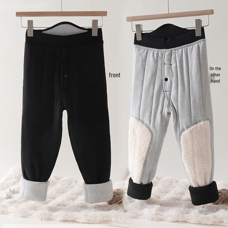 Winter Extra Thick School Uniform Pants for Girls and Boys - Warm, Cotton Inner Layer with Waist and Knee Protection