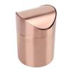 Mini Poubelle de Comptoir Acier Inoxydable 304 Petite Poubelle de Table avec Couvercle Basculant pour Bureau