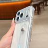KEYSION Crossbody Wrist Strap Transparent Phone Case for iPhone 13 14 15 16 17 Pro Max Air 16 Plus Long Lanyard Shockproof Cover