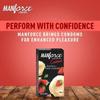 MANFORCE Cocktail Condoms with Dotted-Rings Strawberry & Vanilla Flavoured- 10 Pieces & Chocolate flavor condom - 10 Pieces Condom (Set of 2 20 S