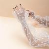 Summer lace sun-protective mesh armbands women's thin UV-resistant gloves long ball armbands