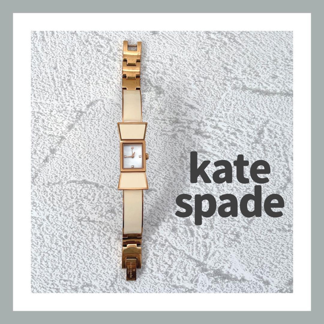 Used katespade Kate Spade Watch Ribbon Cute Ivory Simple