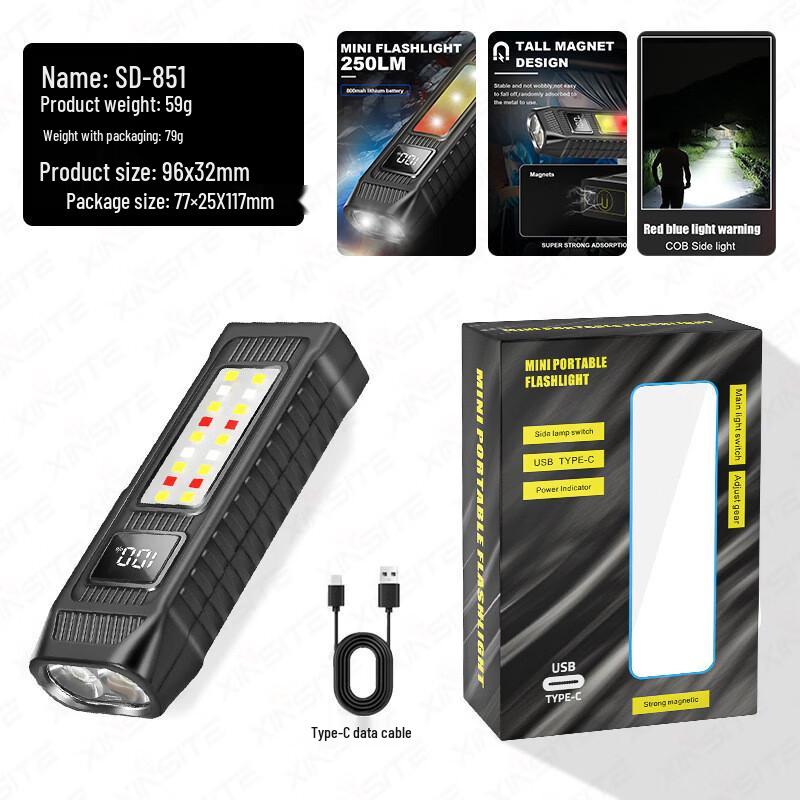 NuFeng Mini Dual-Light Source Flashlight