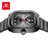 OPK 6040 Square Man Watch Original Steel Strap Waterproof Quartz Wrist Watches for Men Classic Digital Dial Simple Men's Watches