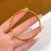 Iced Out Dragon Scale Gourd Bangle - Luxurious Gift for Her