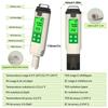 Digital PH Meter Hydroponic Water Quality Tester LCD Backlight Thermometer PH/EC/TDS Meter for Aquariums Drinking Water Spa