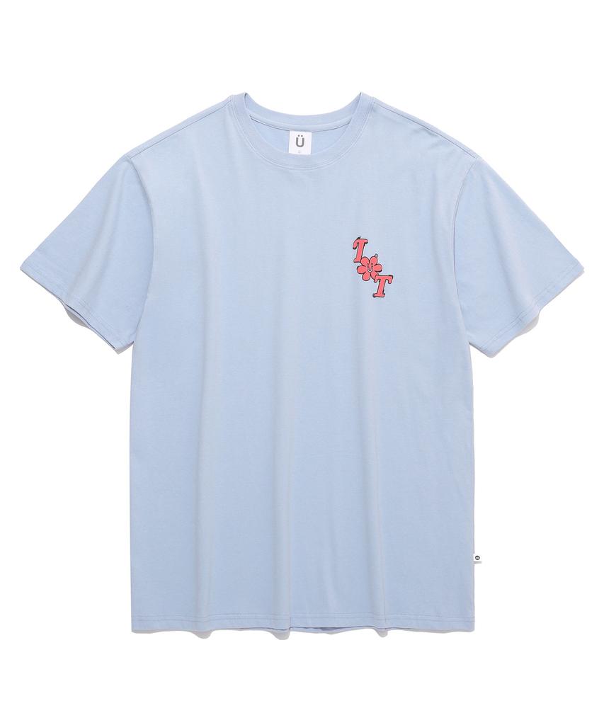 ISTKUNST Iut Flower Tee_Blue(Ik2Bmmt513A)