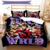 3pcs Juice WRLD Bedding Set Duvet Cover Closure Includes 1 Duvet Cover & 2 Pillowcases, Soft and Comfortable for All Seasons.