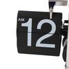 Retro Flip Clock Automatic Page Turning 12 Hours Battery Operated Mechanical Large Number Clock for Living Room Desk