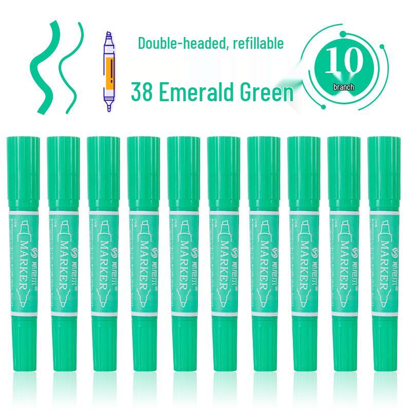 Snell 40-Color Double-Ended Oil-Based Marker Set for Children's Art and Professional Painting
