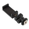 Portable Phone Tripod Holder Clip With Flexible Camera Hot Shoe Mount Cell Phone Tripod Mount Adapter 360 Rotation 180 Flip
