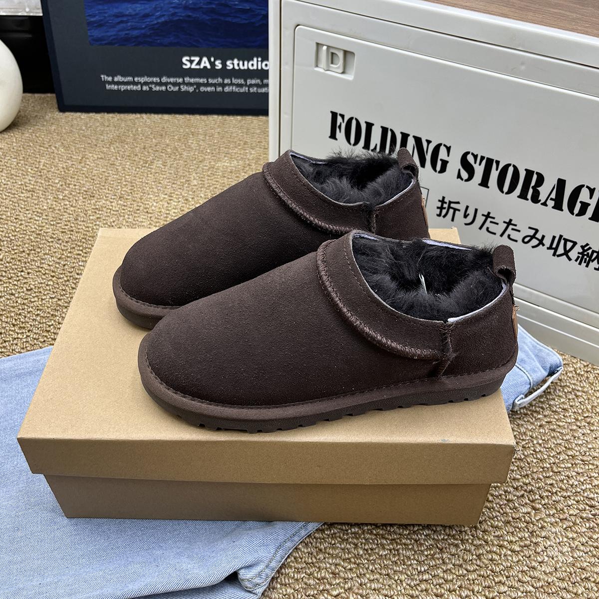 

Thickened and velvet snow boots for women s winter 2025 new thick-soled non-slip short cotton shoes 40