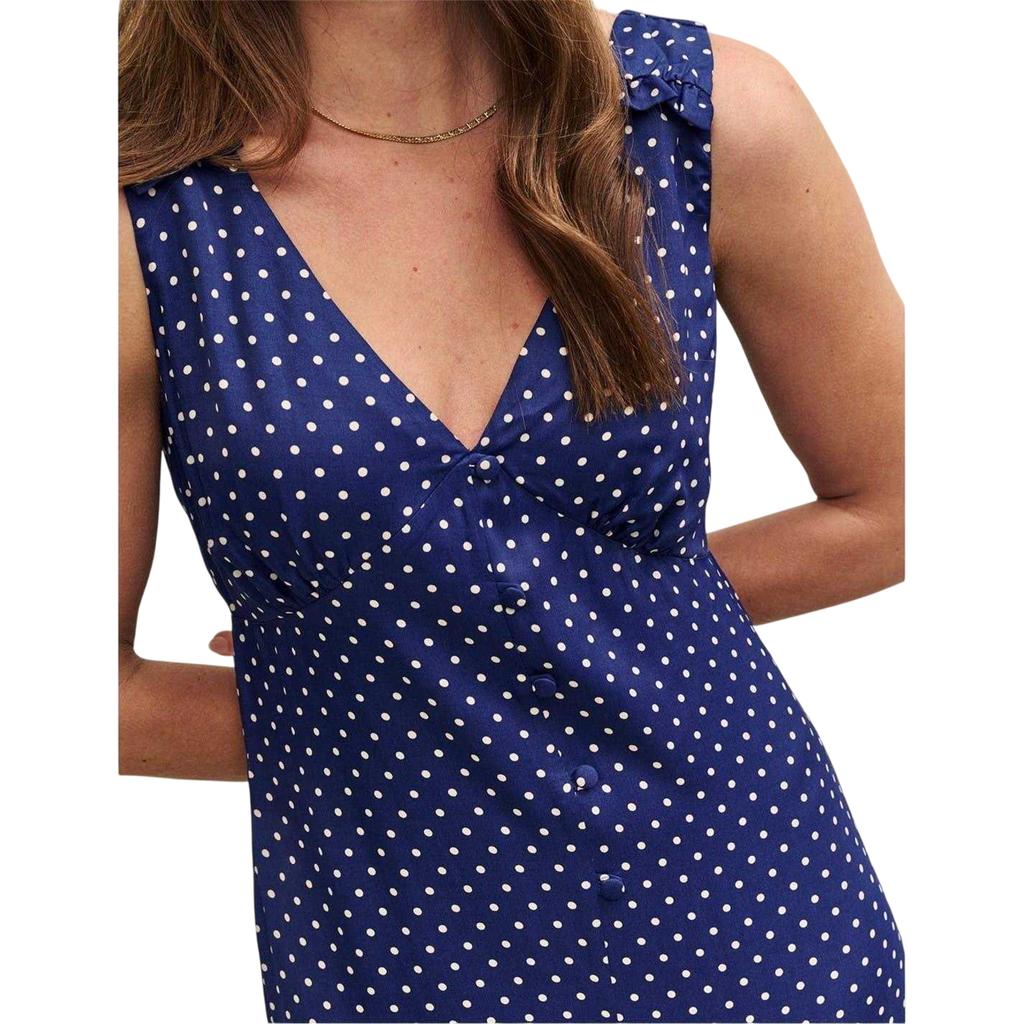Nobody´s Child Womens/Ladies Polka Dot V Neck Relaxed Fit Sleeveless Jumpsuit