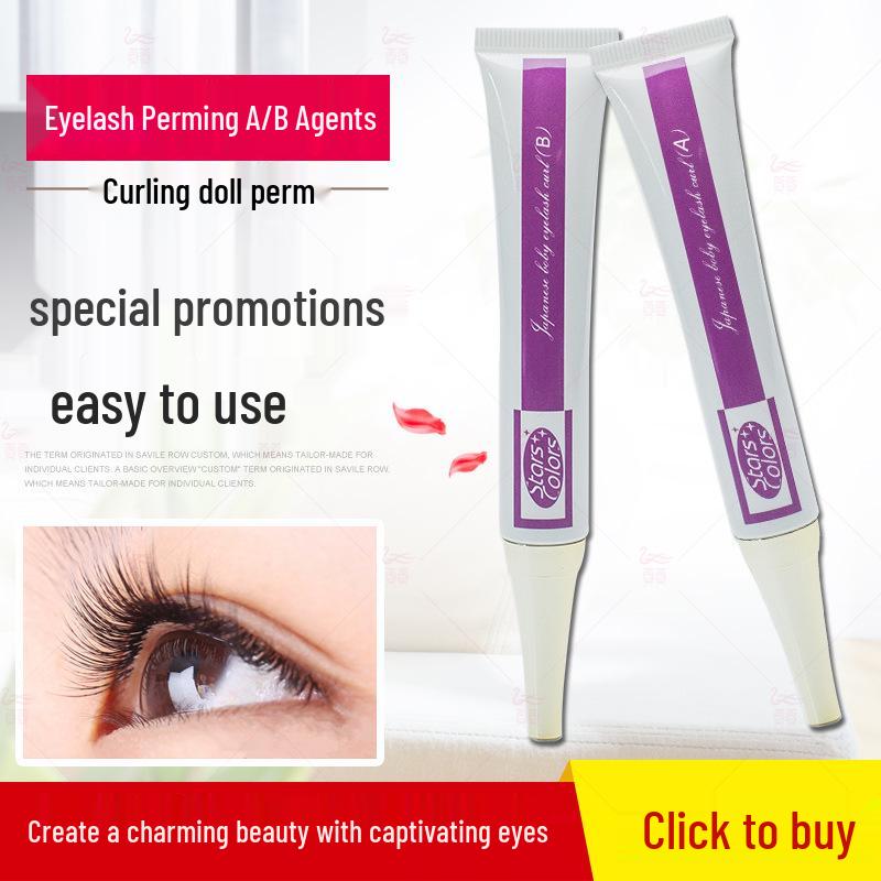 StarsColors Eyelash Perming Glue and Solution for Beauty Salons A Perming Agent