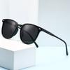 New Ultra Light Square Black Face Enhancing Sunglasses Trendy Natural Color UV Resistant 3069