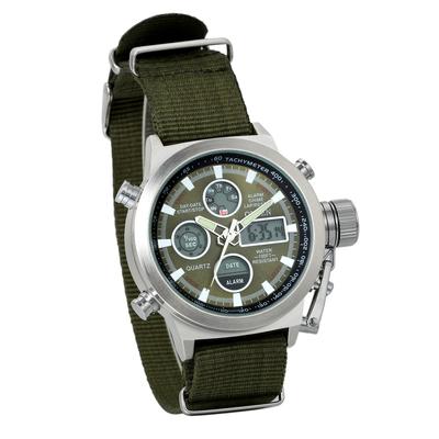JewelryWe Men's Analog and Digital Quartz Watch, Made In Japan, Fashionable and Unique, Multi-functional, 3ATM Water Resistant, Perfect for Outdoor,