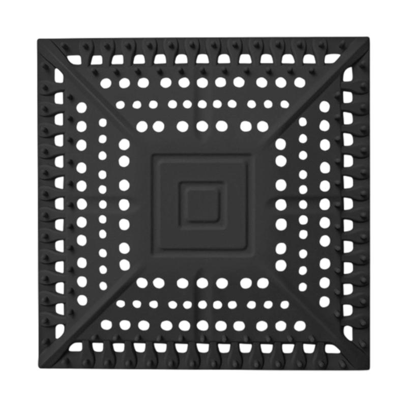 Quadratische Form Silikon Bodenablaufabdeckung Sieb Spülbecken-Sieb Haarfänger Abwasserkanal-Auslass Ablauf-Filter Einfach zu bedienen
