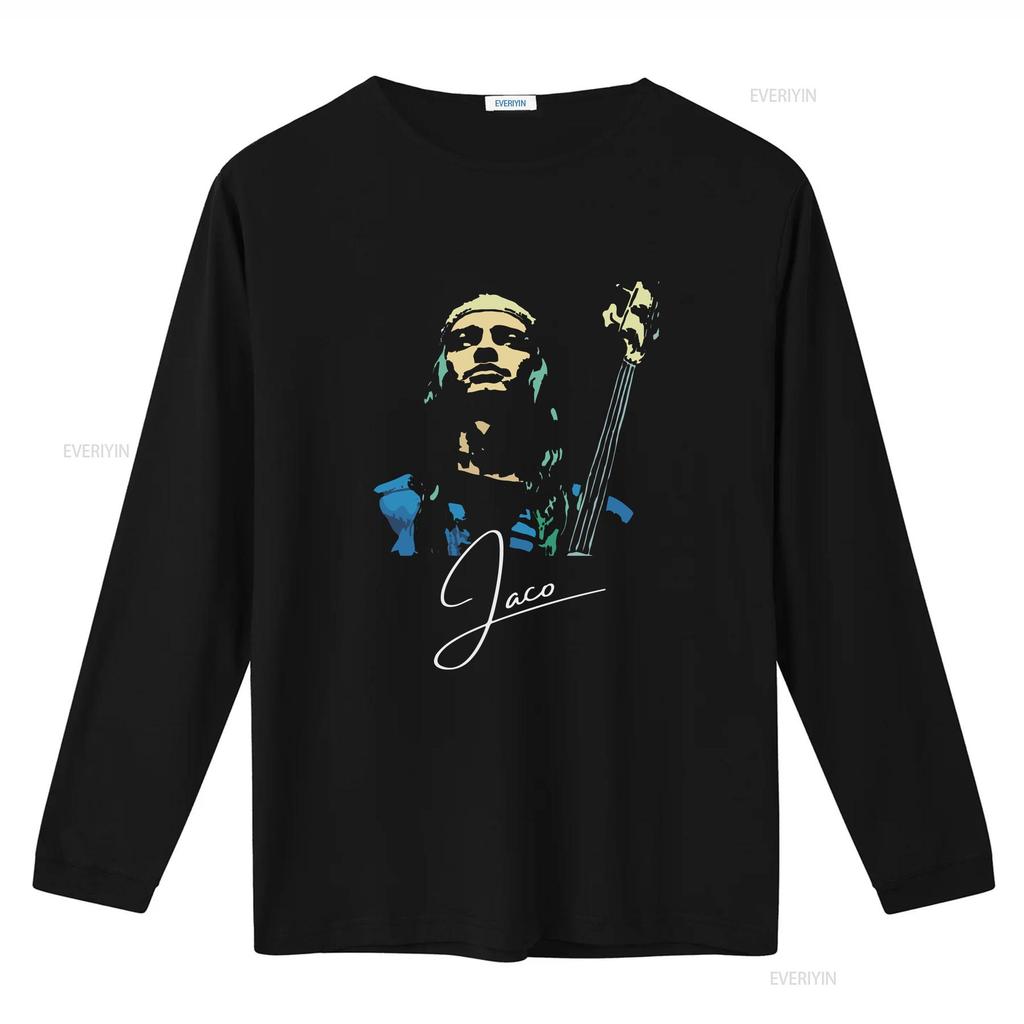 T-shirt Signature Jaco Pastorius vintage Lavata grafica uomo Versatile Casual Elastica Comoda moda Alla moda