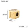 CARLIDANA Stainless Steel Square Charms A-Z Letter Loose Spacer Beads Pendant DIY Bracelet Necklace Jewelry Making Accessories