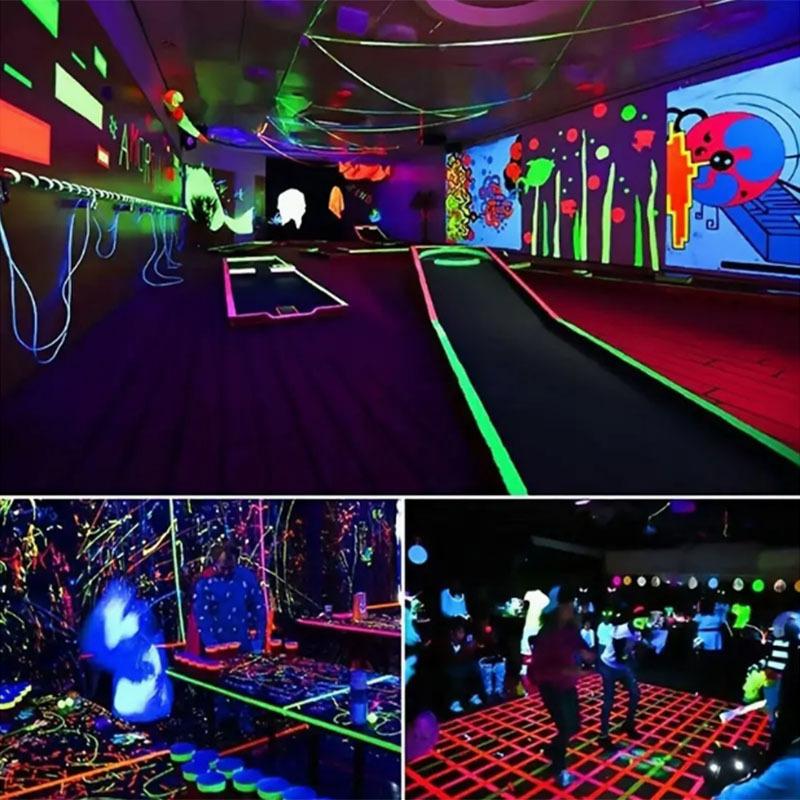 UV Glow Cotton Tape Neon Gaffer Party Tape Safety Warning Neon Tape UV Tape Wedding Decorations Home DecorationsPinstriping Tape 3