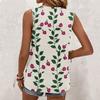 Womens Casual O Neck Loose  Sleeveless Top T-shirt  Summer Tank Tops For Women Tank Camisole Sleeveless Basic Tops
