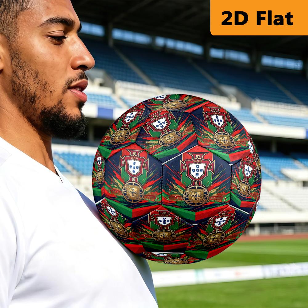 Vibrant Portuguese Heritage Soccer Ball Suitable for Both Training and Competition Outdoor Sports High Elasticity Very Elastic Training Football