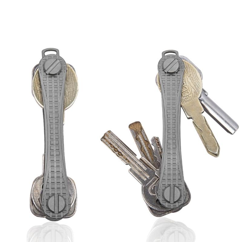Key Organizers Titaniums Alloy Keychain Key Clip High Capacity Key Storage Device Pocket-Sized Key Holder Enduring