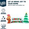Syncfun 10 FT Christmas Inflatable Gingerbread Man And Christmas Tree for Holiday Inflatable Outdoor Decoration Xmas Party Gift