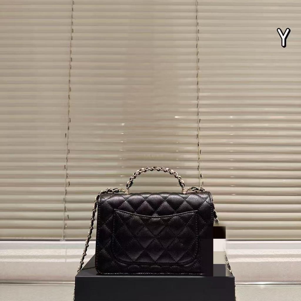 Fashionable chain bags for women, new diamond pattern handheld, small square bag, single shoulder crossbody bag wholesale