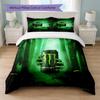 Set Copripiumino Monster Energy Stampa 3 Pezzi 1 Copripiumino e 2 Federe Biancheria da Letto Morbida per Camera da Letto Domestica