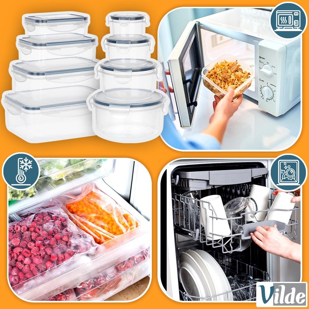 Food Containers With Lid And Seal 8 Pcs.