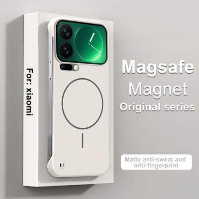 Ultra Thin Frameless Magnetic Case For Xiaomi 17 17Pro Max Magsafe Hard PC Matte Cover For Xiaomi MI17 Pro Max Shell Bumper